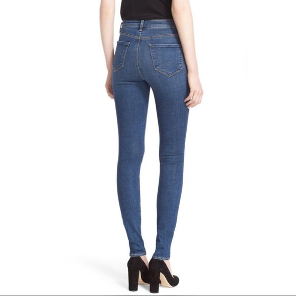 L’AGENCE Marguerite High Rise Skinny Jean Dark Vintage Wash - Picture 2 of 9